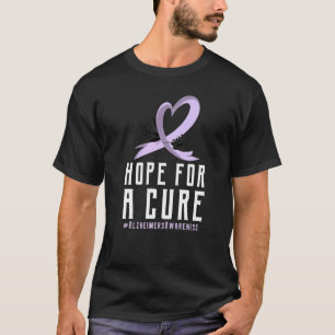 T-shirt Sensibilisation à l'Alzheimer Je porte le violet p
