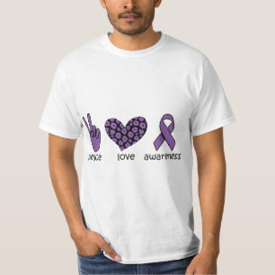 T-shirt Sensibilisation à l'amour pour la paix Sensibilisa