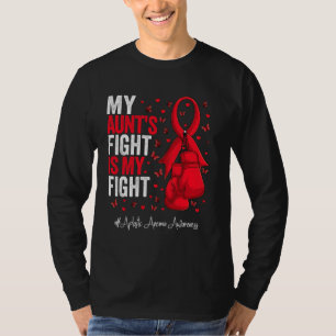 T-shirt Sensibilisation à l'anémie au ruban rouge
