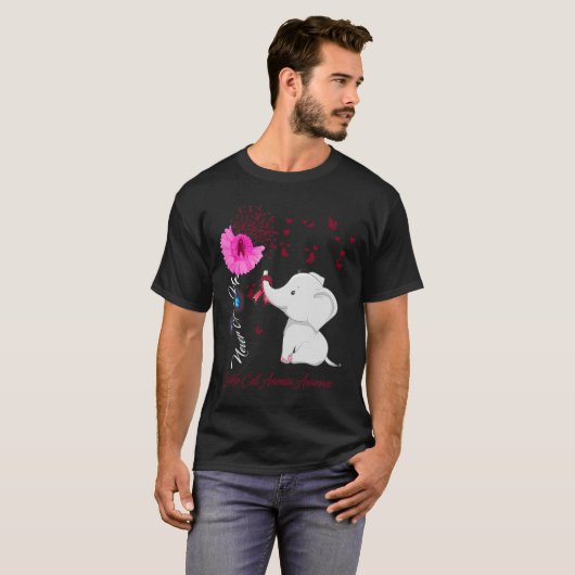 T-shirt Sensibilisation à l'anémie des cellules falciforme (Devant entier)