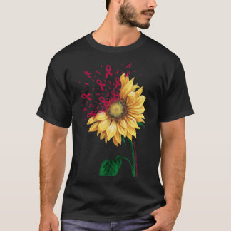 T-shirt SENSIBILISATION À L'Aneurie cérébrale Tournesol Bo