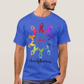 T-shirt Sensibilisation à l'anxiété Journée mondiale du ca