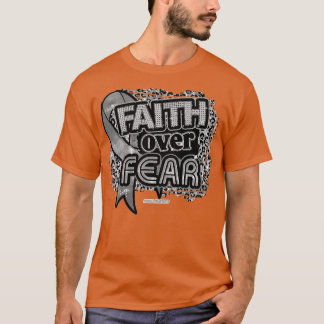 T-shirt Sensibilisation à l'Aphasie Ruban foi sur la peur