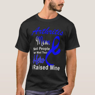 T-shirt Sensibilisation à l'arthrite Bleu Ruban Mère Souti