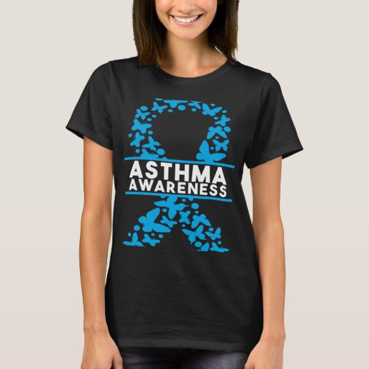 T-shirt Sensibilisation à l'asthme (Devant)