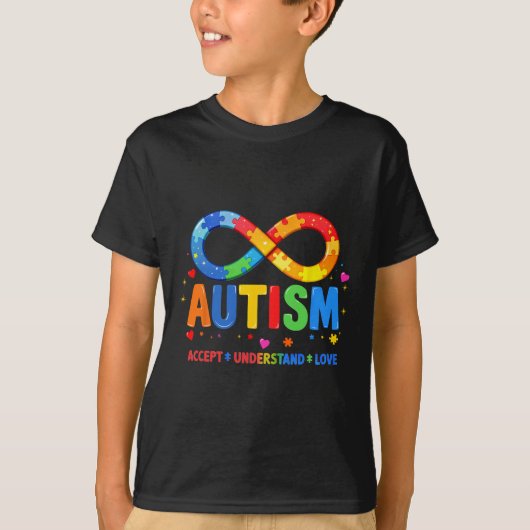 T-shirt Sensibilisation à l'autisme Accepter Comprendre Am (Devant)