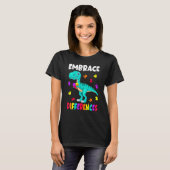 T-shirt Sensibilisation à l'autisme Accepter les différenc (Devant entier)