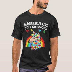 T-shirt Sensibilisation à l'autisme Adopter les différence