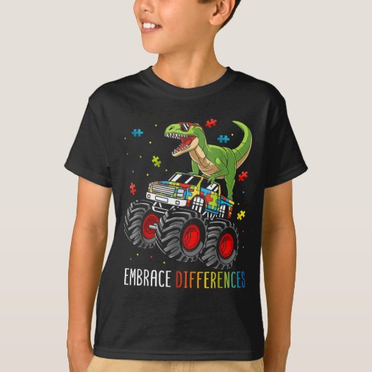 T-shirt Sensibilisation à l'autisme Adopter les différence (Devant)