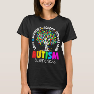T-shirt Sensibilisation à l'autisme Amour Soutien Acceptat