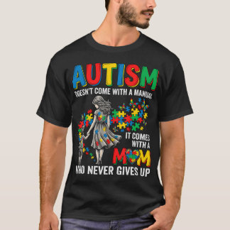 T-shirt Sensibilisation à l'autisme avec une mère de souti