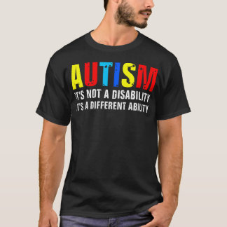 T-shirt Sensibilisation à l'autisme Capacité différente Ne