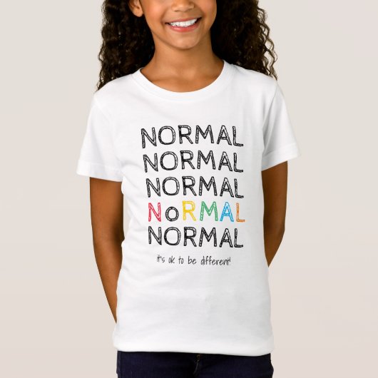 T-Shirt Sensibilisation à l'autisme | C'est ok d'être Diff (Devant)