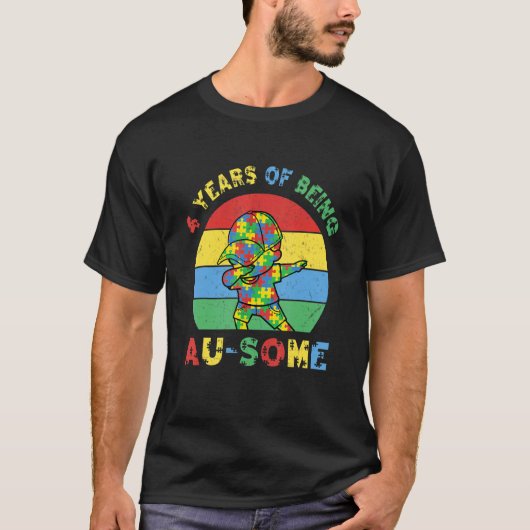 T-shirt Sensibilisation à l'autisme Dabbing Incroyable 4 a (Devant)