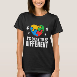 T-shirt Sensibilisation à l'autisme D'accord pour être dif