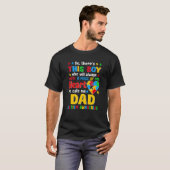 T-shirt Sensibilisation à l'autisme de Dad Saurus (Devant entier)