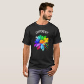 T-shirt Sensibilisation à l'autisme Différent Pas moins Fl (Devant entier)