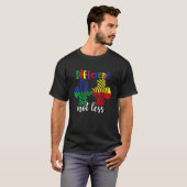 T-shirt Sensibilisation à l'autisme Différent Pas Moins Po (Devant entier)