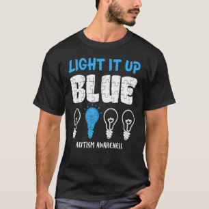T-shirt Sensibilisation à l'autisme Éclairez-le en bleu 1