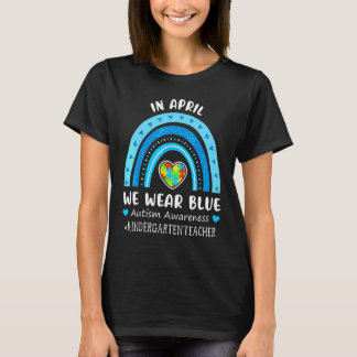 T-shirt Sensibilisation à l'autisme En Avril Nous Portons