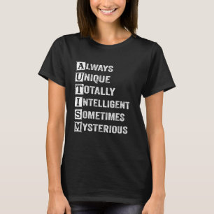T-shirt Sensibilisation à l'autisme Famille Toujours Uniqu