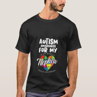 T-shirt Sensibilisation à l'autisme féminin pour mes neveu