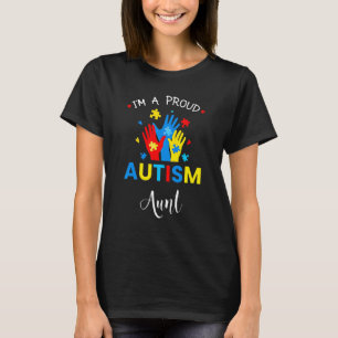 T-shirt Sensibilisation à l'autisme, fière tante autiste