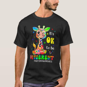 T-shirt Sensibilisation à l'autisme Girafe Mignon Animal C
