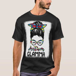 T-shirt Sensibilisation à l'autisme Glamma Chignon Décoiff
