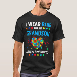 T-shirt Sensibilisation à l'autisme Grands-parents Je port
