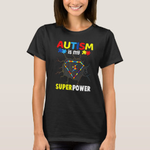 T-shirt Sensibilisation à l'autisme L'autisme est mon sup