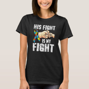 T-shirt Sensibilisation à l'autisme Maman Papa Sa lutte es