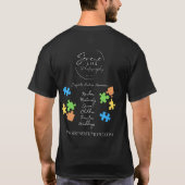 T-shirt Sensibilisation à l'autisme SLP (Dos)