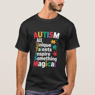 T-shirt Sensibilisation à l'autisme Toutes les talents uni