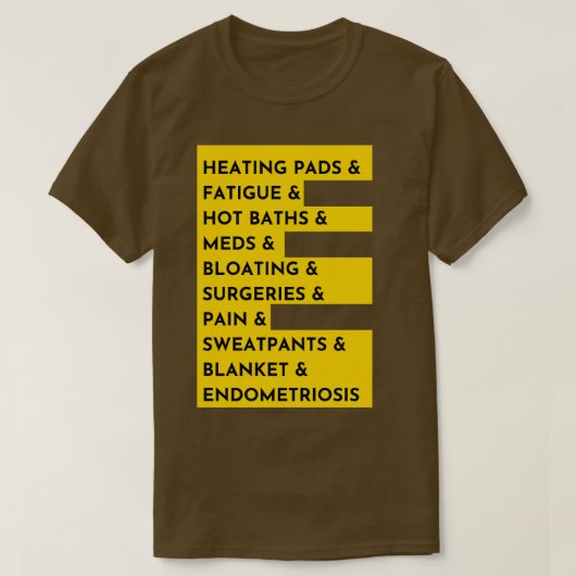 T-shirt Sensibilisation à l'endométriose (Design devant)