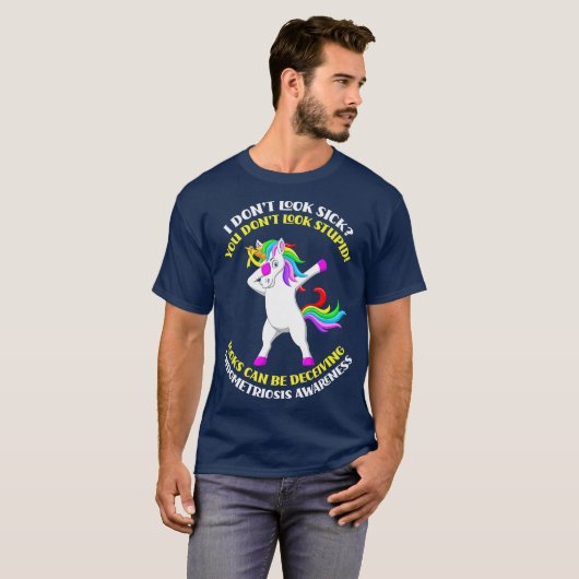 T-shirt Sensibilisation à l'endométriose Endometriose unic (Devant entier)