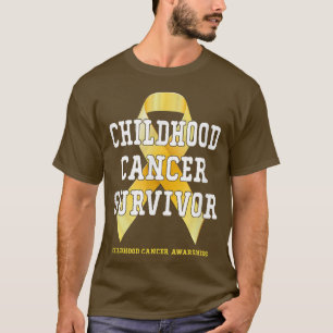 T-shirt Sensibilisation à l'enfance au cancer Cancer Survi