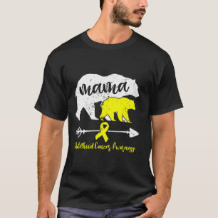 T-shirt Sensibilisation à l'enfance au cancer Mama Soutien