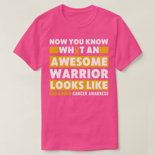 T-shirt Sensibilisation à l'enfance Un guerrier formidable (Design devant)