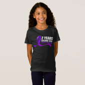 T-Shirt Sensibilisation à l'épilepsie 2 ans Saisie Ruban g (Devant entier)