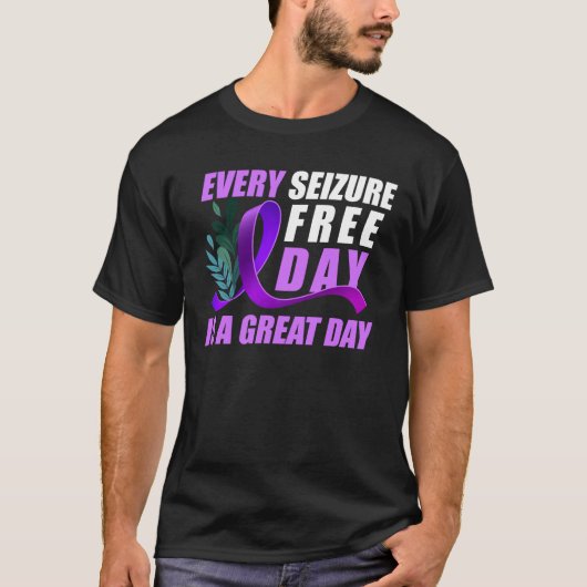 T-shirt Sensibilisation à l'épilepsie Chaque capture Jour (Devant)