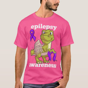 T-shirt Sensibilisation à l'épilepsie Cute Dinosaure T Rex