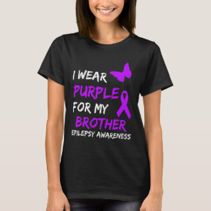 T-shirt Sensibilisation À L'Épilepsie Je Porte Du Violet P
