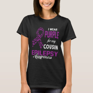 T-shirt Sensibilisation À L'Épilepsie Je Porte Du Violet P