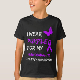T-shirt Sensibilisation À L'Épilepsie Je Porte Du Violet P