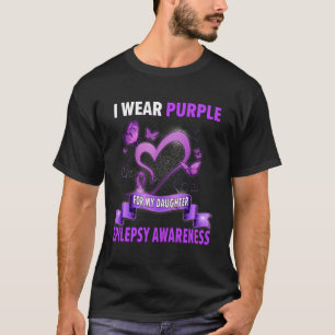 T-shirt Sensibilisation À L'Épilepsie Je Porte Du Violet P