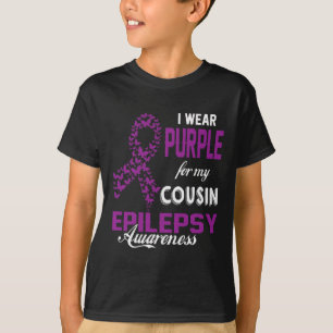 T-shirt Sensibilisation À L'Épilepsie Je Porte Du Violet P