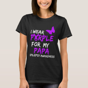 T-shirt Sensibilisation à l'épilepsie Je porte le violet p
