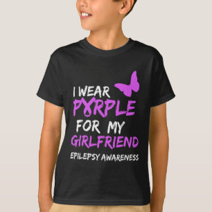 T-shirt Sensibilisation à l'épilepsie Je porte le violet p