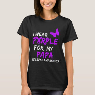 T-shirt Sensibilisation à l'épilepsie Je porte le violet p